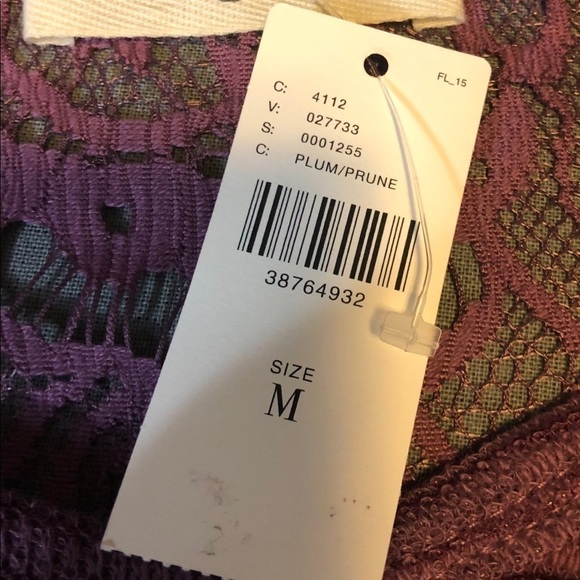 ANTHROPOLOGIE Everleigh purple top/tunic. Size M - Picture 7 of 10